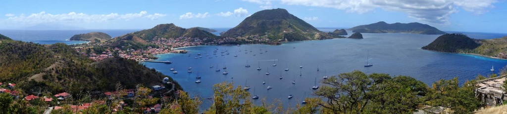 Les Saintes, vue panoramique depuis le Fort Napoléon